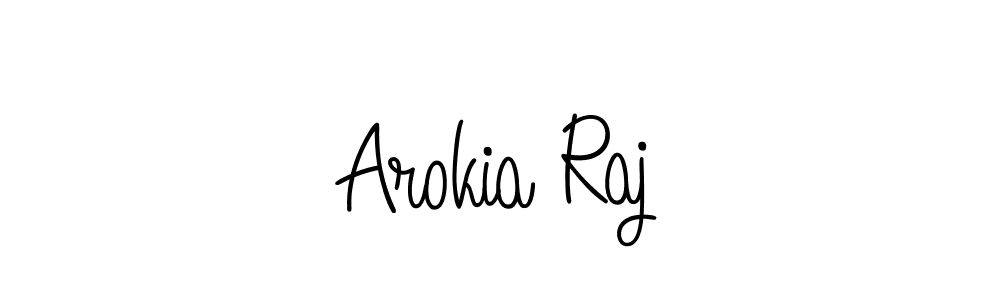 Arokia Raj stylish signature style. Best Handwritten Sign (Angelique-Rose-font-FFP) for my name. Handwritten Signature Collection Ideas for my name Arokia Raj. Arokia Raj signature style 5 images and pictures png