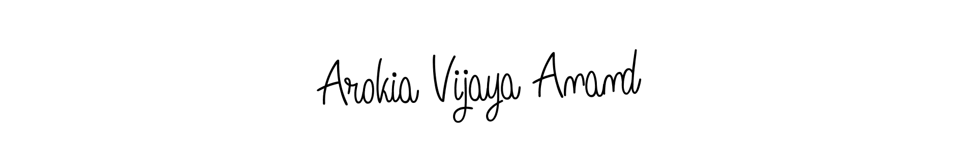 How to make Arokia Vijaya Anand name signature. Use Angelique-Rose-font-FFP style for creating short signs online. This is the latest handwritten sign. Arokia Vijaya Anand signature style 5 images and pictures png