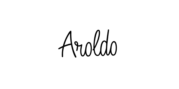 How to make Aroldo name signature. Use Angelique-Rose-font-FFP style for creating short signs online. This is the latest handwritten sign. Aroldo signature style 5 images and pictures png