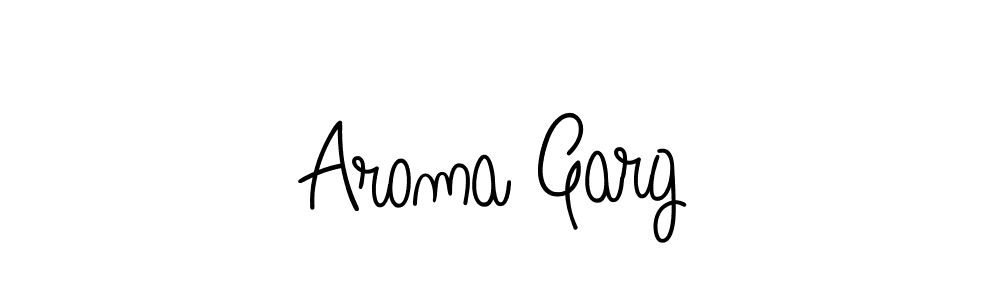 Create a beautiful signature design for name Aroma Garg. With this signature (Angelique-Rose-font-FFP) fonts, you can make a handwritten signature for free. Aroma Garg signature style 5 images and pictures png