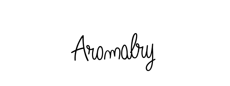 How to make Aromalry name signature. Use Angelique-Rose-font-FFP style for creating short signs online. This is the latest handwritten sign. Aromalry signature style 5 images and pictures png