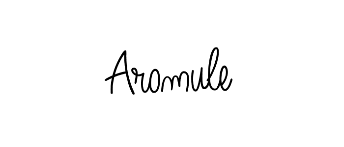 Make a beautiful signature design for name Aromule. Use this online signature maker to create a handwritten signature for free. Aromule signature style 5 images and pictures png