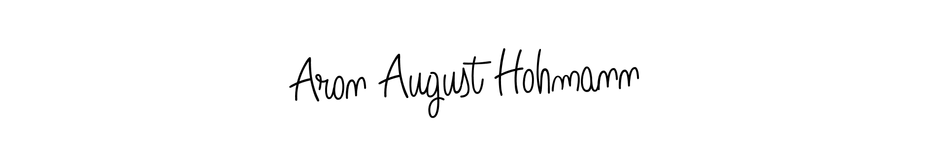 How to make Aron August Hohmann signature? Angelique-Rose-font-FFP is a professional autograph style. Create handwritten signature for Aron August Hohmann name. Aron August Hohmann signature style 5 images and pictures png
