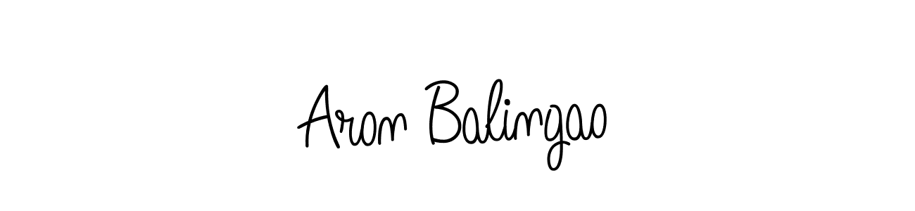You can use this online signature creator to create a handwritten signature for the name Aron Balingao. This is the best online autograph maker. Aron Balingao signature style 5 images and pictures png