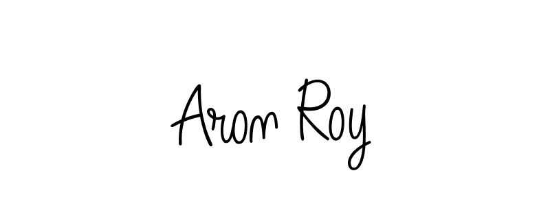 How to make Aron Roy signature? Angelique-Rose-font-FFP is a professional autograph style. Create handwritten signature for Aron Roy name. Aron Roy signature style 5 images and pictures png