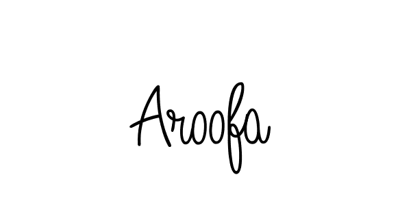 How to make Aroofa signature? Angelique-Rose-font-FFP is a professional autograph style. Create handwritten signature for Aroofa name. Aroofa signature style 5 images and pictures png