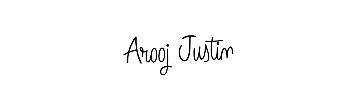 Make a beautiful signature design for name Arooj Justin. Use this online signature maker to create a handwritten signature for free. Arooj Justin signature style 5 images and pictures png