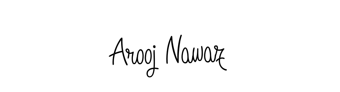 Arooj Nawaz stylish signature style. Best Handwritten Sign (Angelique-Rose-font-FFP) for my name. Handwritten Signature Collection Ideas for my name Arooj Nawaz. Arooj Nawaz signature style 5 images and pictures png