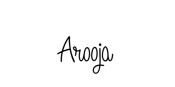 You should practise on your own different ways (Angelique-Rose-font-FFP) to write your name (Arooja) in signature. don't let someone else do it for you. Arooja signature style 5 images and pictures png