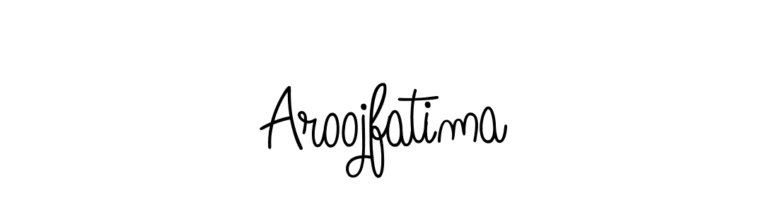 Design your own signature with our free online signature maker. With this signature software, you can create a handwritten (Angelique-Rose-font-FFP) signature for name Aroojfatima. Aroojfatima signature style 5 images and pictures png