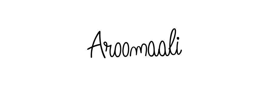 How to Draw Aroomaali signature style? Angelique-Rose-font-FFP is a latest design signature styles for name Aroomaali. Aroomaali signature style 5 images and pictures png