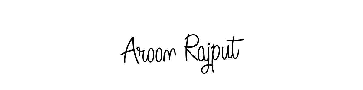 Design your own signature with our free online signature maker. With this signature software, you can create a handwritten (Angelique-Rose-font-FFP) signature for name Aroon Rajput. Aroon Rajput signature style 5 images and pictures png