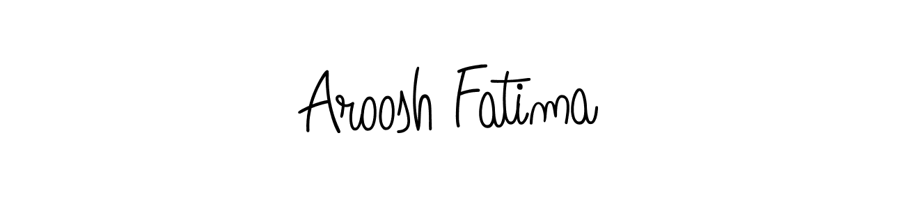 Also we have Aroosh Fatima name is the best signature style. Create professional handwritten signature collection using Angelique-Rose-font-FFP autograph style. Aroosh Fatima signature style 5 images and pictures png