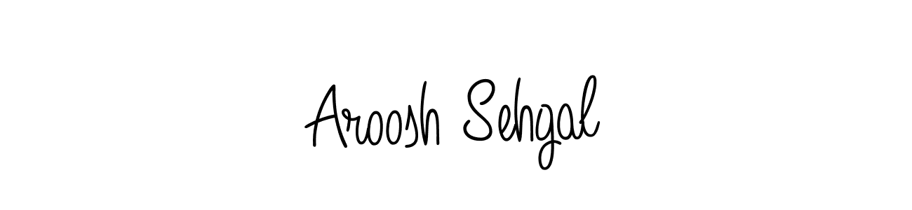 How to make Aroosh Sehgal name signature. Use Angelique-Rose-font-FFP style for creating short signs online. This is the latest handwritten sign. Aroosh Sehgal signature style 5 images and pictures png