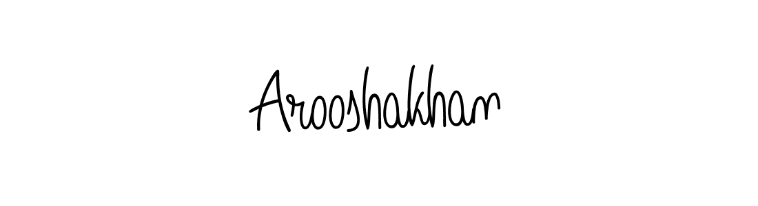 Create a beautiful signature design for name Arooshakhan. With this signature (Angelique-Rose-font-FFP) fonts, you can make a handwritten signature for free. Arooshakhan signature style 5 images and pictures png