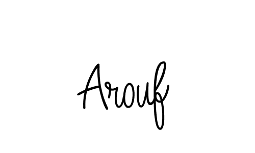 Create a beautiful signature design for name Arouf. With this signature (Angelique-Rose-font-FFP) fonts, you can make a handwritten signature for free. Arouf signature style 5 images and pictures png