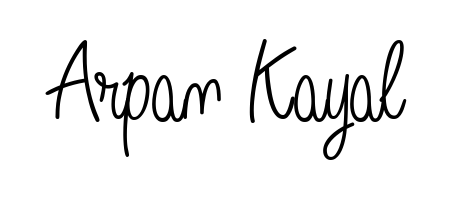 The Angelique-Rose-font-FFP font transforms the name Arpan Kayal into an executive sign with sharp precision and distinguished character. Arpan Kayal signature style 5 images and pictures png