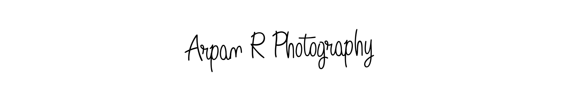 How to make Arpan R Photography name signature. Use Angelique-Rose-font-FFP style for creating short signs online. This is the latest handwritten sign. Arpan R Photography signature style 5 images and pictures png