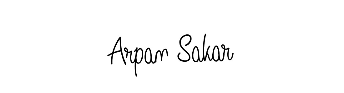 How to make Arpan Sakar name signature. Use Angelique-Rose-font-FFP style for creating short signs online. This is the latest handwritten sign. Arpan Sakar signature style 5 images and pictures png