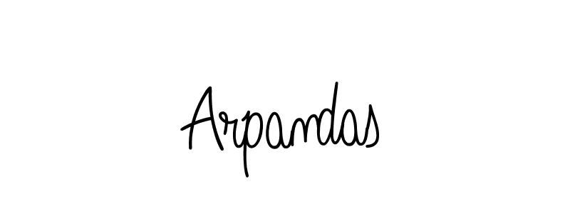 Design your own signature with our free online signature maker. With this signature software, you can create a handwritten (Angelique-Rose-font-FFP) signature for name Arpandas. Arpandas signature style 5 images and pictures png