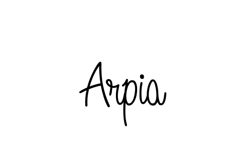 How to make Arpia name signature. Use Angelique-Rose-font-FFP style for creating short signs online. This is the latest handwritten sign. Arpia signature style 5 images and pictures png