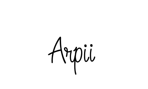 The best way (Angelique-Rose-font-FFP) to make a short signature is to pick only two or three words in your name. The name Arpii include a total of six letters. For converting this name. Arpii signature style 5 images and pictures png