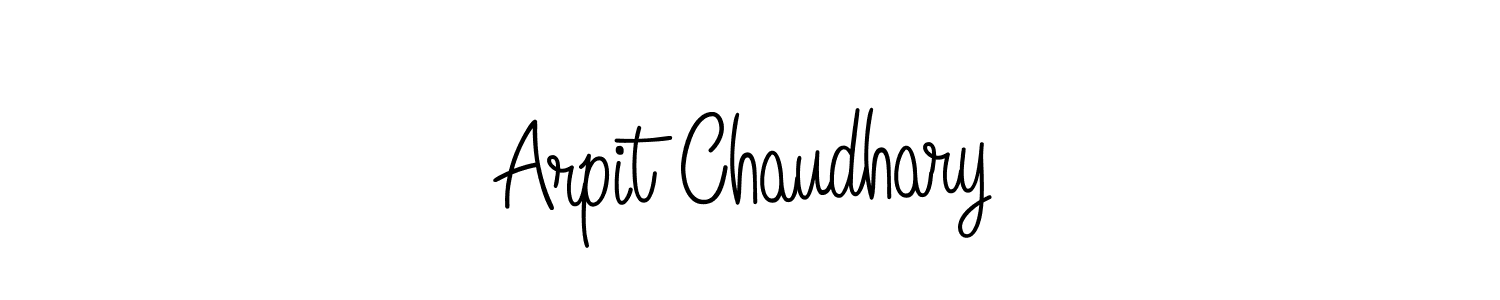 Use a signature maker to create a handwritten signature online. With this signature software, you can design (Angelique-Rose-font-FFP) your own signature for name Arpit Chaudhary. Arpit Chaudhary signature style 5 images and pictures png