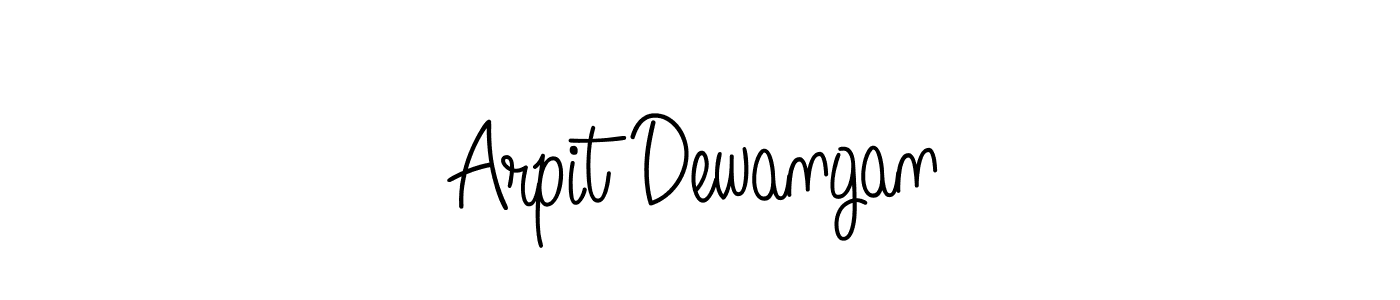 Create a beautiful signature design for name Arpit Dewangan. With this signature (Angelique-Rose-font-FFP) fonts, you can make a handwritten signature for free. Arpit Dewangan signature style 5 images and pictures png