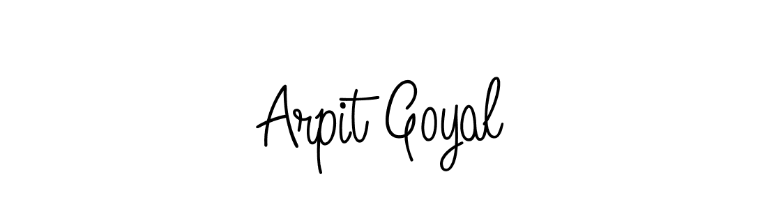 Design your own signature with our free online signature maker. With this signature software, you can create a handwritten (Angelique-Rose-font-FFP) signature for name Arpit Goyal. Arpit Goyal signature style 5 images and pictures png