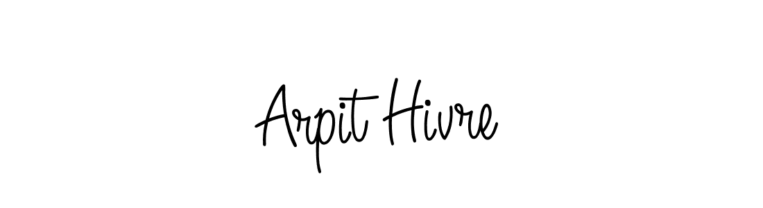 How to make Arpit Hivre name signature. Use Angelique-Rose-font-FFP style for creating short signs online. This is the latest handwritten sign. Arpit Hivre signature style 5 images and pictures png