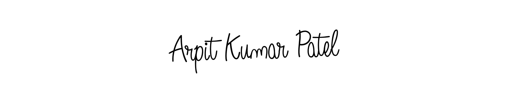 Create a beautiful signature design for name Arpit Kumar Patel. With this signature (Angelique-Rose-font-FFP) fonts, you can make a handwritten signature for free. Arpit Kumar Patel signature style 5 images and pictures png