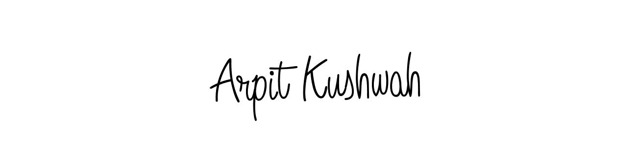 How to make Arpit Kushwah name signature. Use Angelique-Rose-font-FFP style for creating short signs online. This is the latest handwritten sign. Arpit Kushwah signature style 5 images and pictures png