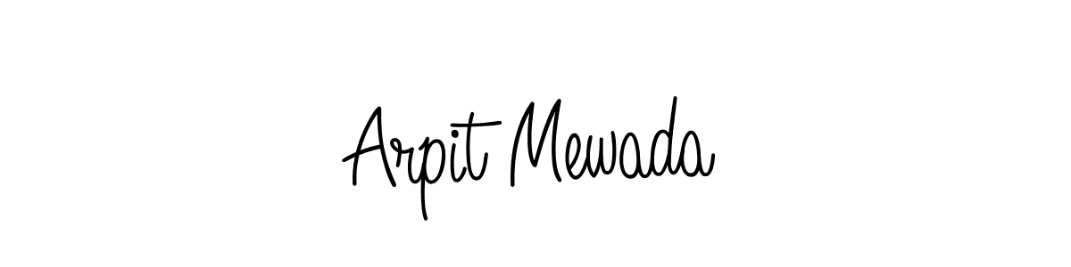 Design your own signature with our free online signature maker. With this signature software, you can create a handwritten (Angelique-Rose-font-FFP) signature for name Arpit Mewada. Arpit Mewada signature style 5 images and pictures png