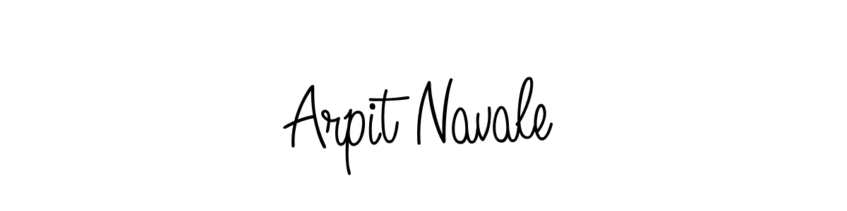 Make a beautiful signature design for name Arpit Navale. With this signature (Angelique-Rose-font-FFP) style, you can create a handwritten signature for free. Arpit Navale signature style 5 images and pictures png