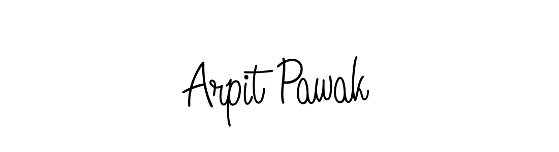 Use a signature maker to create a handwritten signature online. With this signature software, you can design (Angelique-Rose-font-FFP) your own signature for name Arpit Pawak. Arpit Pawak signature style 5 images and pictures png