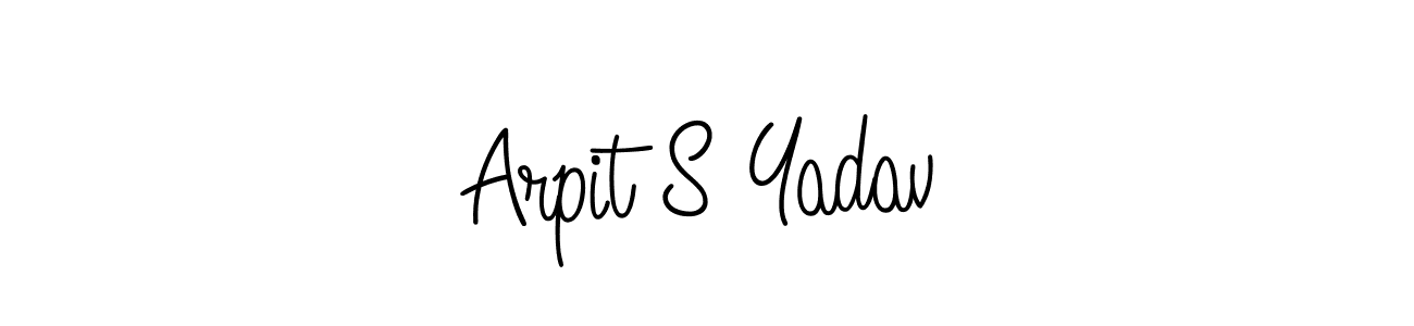 Use a signature maker to create a handwritten signature online. With this signature software, you can design (Angelique-Rose-font-FFP) your own signature for name Arpit S Yadav. Arpit S Yadav signature style 5 images and pictures png