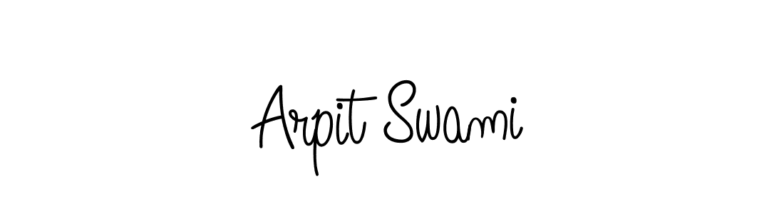 Use a signature maker to create a handwritten signature online. With this signature software, you can design (Angelique-Rose-font-FFP) your own signature for name Arpit Swami. Arpit Swami signature style 5 images and pictures png