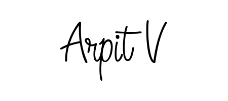 Make a beautiful signature design for name Arpit V. Use this online signature maker to create a handwritten signature for free. Arpit V signature style 5 images and pictures png