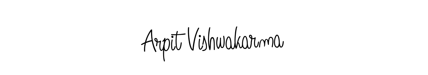 Design your own signature with our free online signature maker. With this signature software, you can create a handwritten (Angelique-Rose-font-FFP) signature for name Arpit Vishwakarma. Arpit Vishwakarma signature style 5 images and pictures png