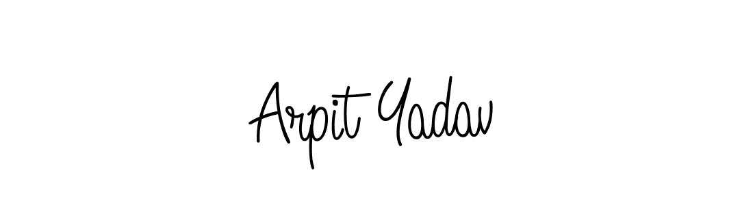 How to make Arpit Yadav name signature. Use Angelique-Rose-font-FFP style for creating short signs online. This is the latest handwritten sign. Arpit Yadav signature style 5 images and pictures png