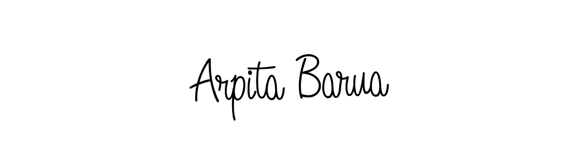 You should practise on your own different ways (Angelique-Rose-font-FFP) to write your name (Arpita Barua) in signature. don't let someone else do it for you. Arpita Barua signature style 5 images and pictures png
