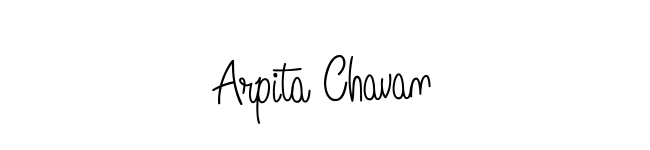 How to make Arpita Chavan name signature. Use Angelique-Rose-font-FFP style for creating short signs online. This is the latest handwritten sign. Arpita Chavan signature style 5 images and pictures png