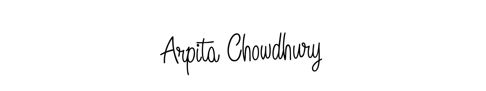 Make a short Arpita Chowdhury signature style. Manage your documents anywhere anytime using Angelique-Rose-font-FFP. Create and add eSignatures, submit forms, share and send files easily. Arpita Chowdhury signature style 5 images and pictures png