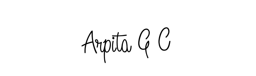 Best and Professional Signature Style for Arpita G C. Angelique-Rose-font-FFP Best Signature Style Collection. Arpita G C signature style 5 images and pictures png