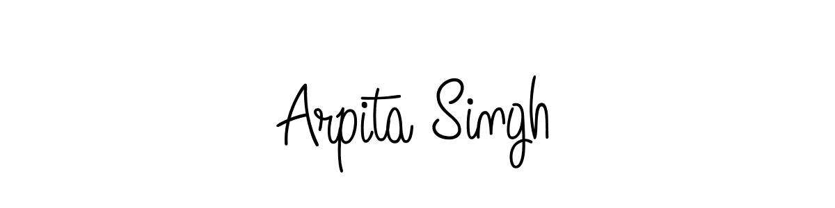 How to Draw Arpita Singh signature style? Angelique-Rose-font-FFP is a latest design signature styles for name Arpita Singh. Arpita Singh signature style 5 images and pictures png