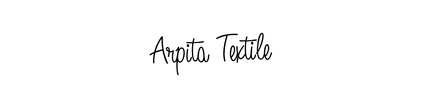 The best way (Angelique-Rose-font-FFP) to make a short signature is to pick only two or three words in your name. The name Arpita Textile include a total of six letters. For converting this name. Arpita Textile signature style 5 images and pictures png