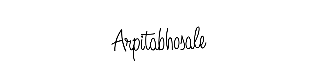 How to make Arpitabhosale signature? Angelique-Rose-font-FFP is a professional autograph style. Create handwritten signature for Arpitabhosale name. Arpitabhosale signature style 5 images and pictures png
