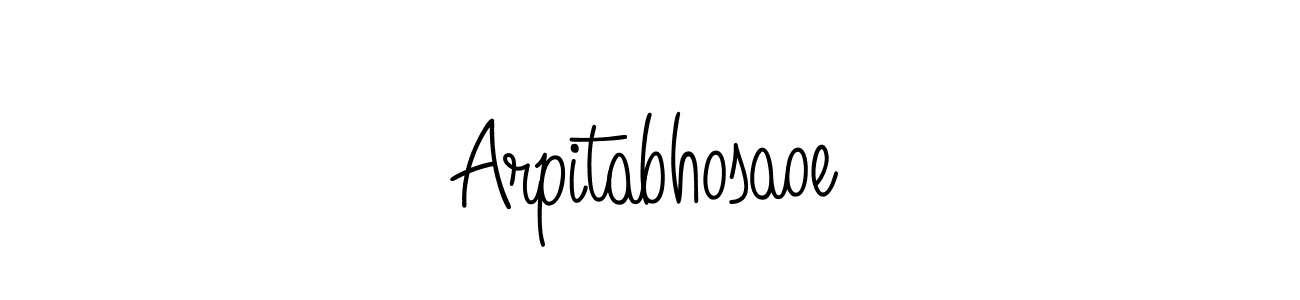 Make a short Arpitabhosaoe signature style. Manage your documents anywhere anytime using Angelique-Rose-font-FFP. Create and add eSignatures, submit forms, share and send files easily. Arpitabhosaoe signature style 5 images and pictures png