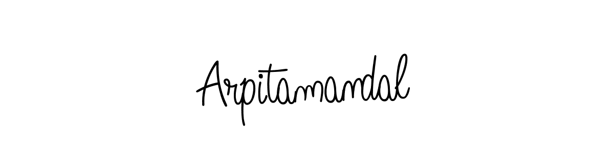 How to make Arpitamandal name signature. Use Angelique-Rose-font-FFP style for creating short signs online. This is the latest handwritten sign. Arpitamandal signature style 5 images and pictures png