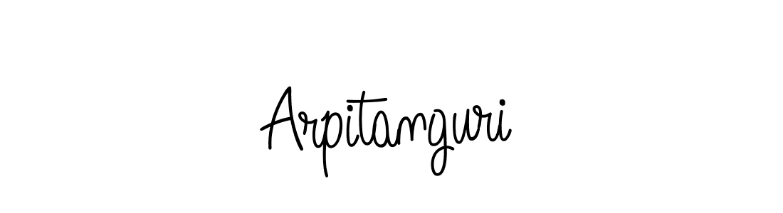 Make a beautiful signature design for name Arpitanguri. With this signature (Angelique-Rose-font-FFP) style, you can create a handwritten signature for free. Arpitanguri signature style 5 images and pictures png